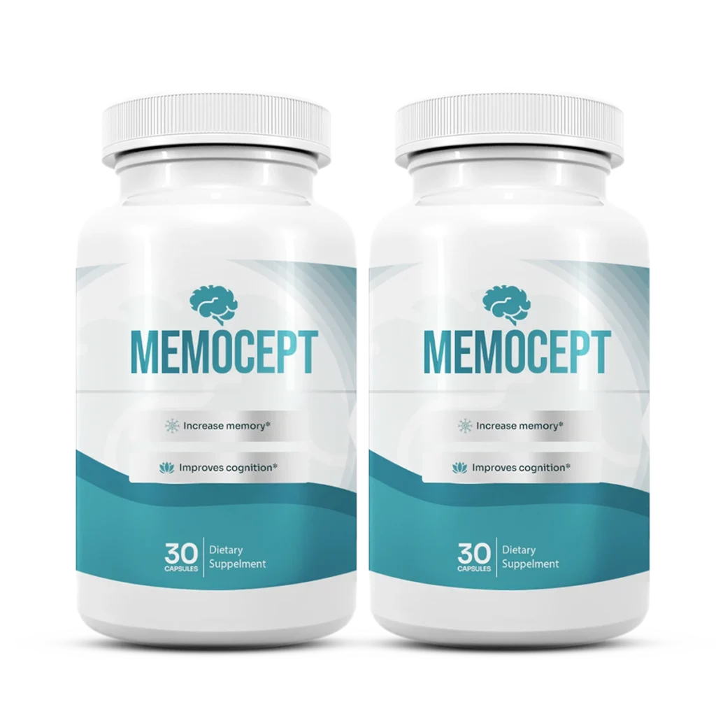 Memocept 2-bottle pack — green label brain supplement, 60-day supply